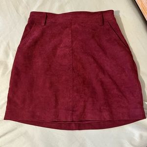 Hollister faux suede miniskirt